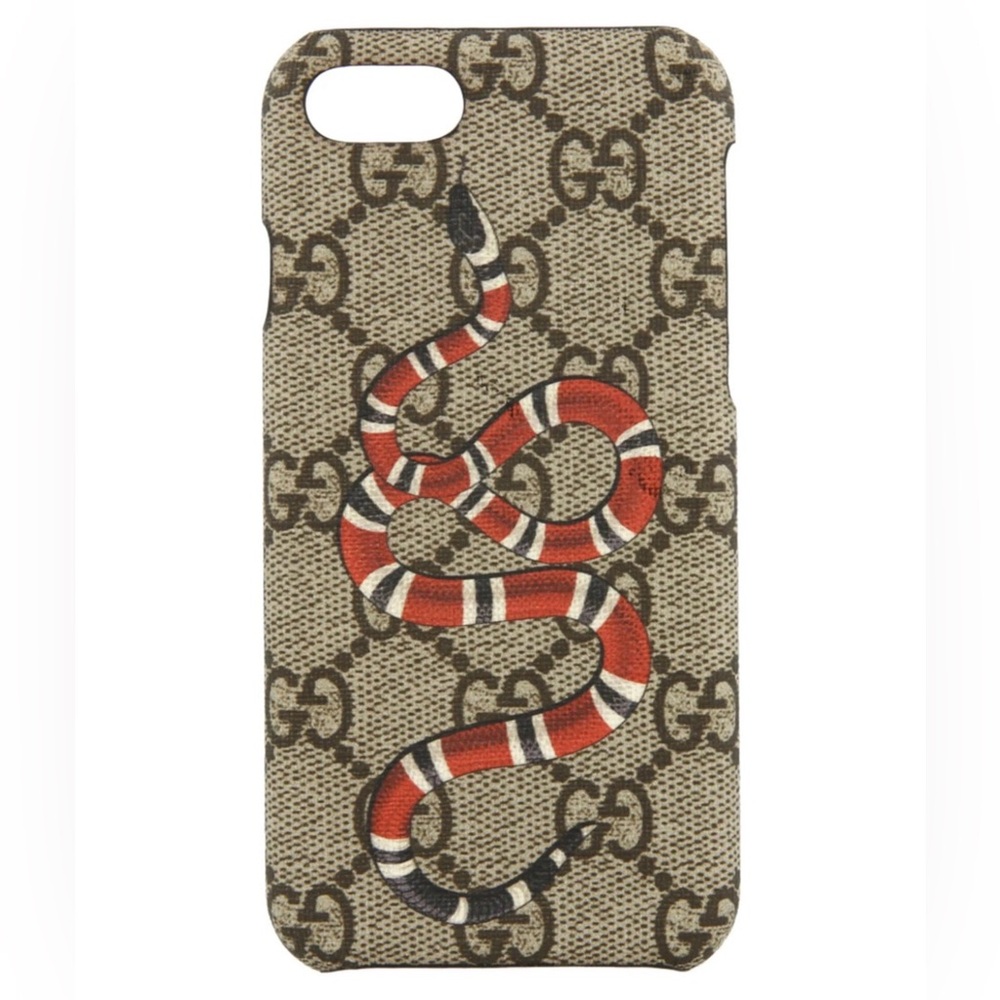 New Gucci Unisex-Adult GG Supreme Snake iPhone 8 Case